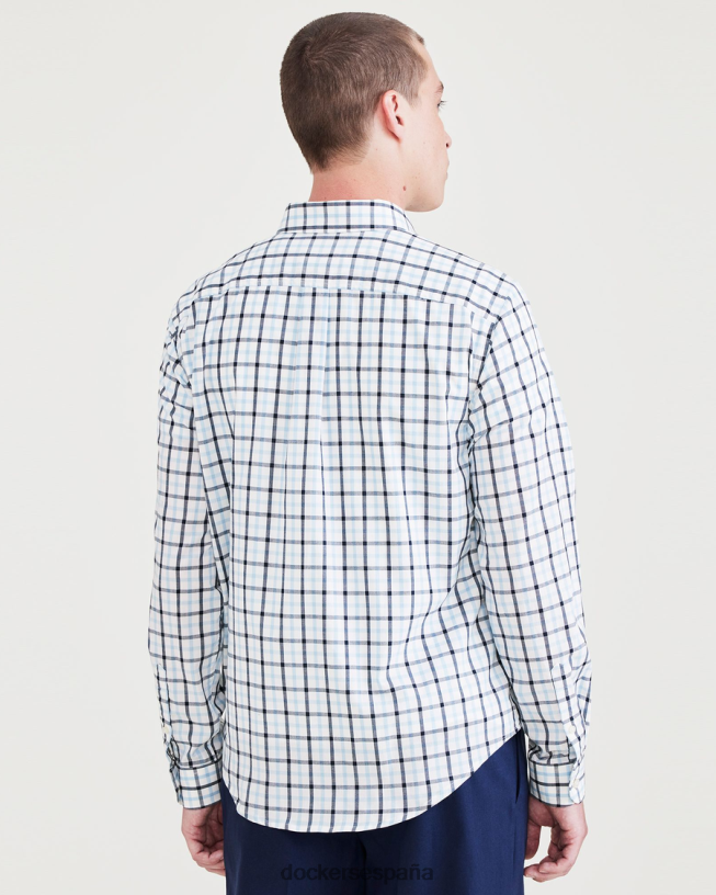 distintiva camiseta antimanchas, ajuste clásico (grandes y altos) hombres Dockers blazer azul marino Dockyard - azul ropa 8F0406883