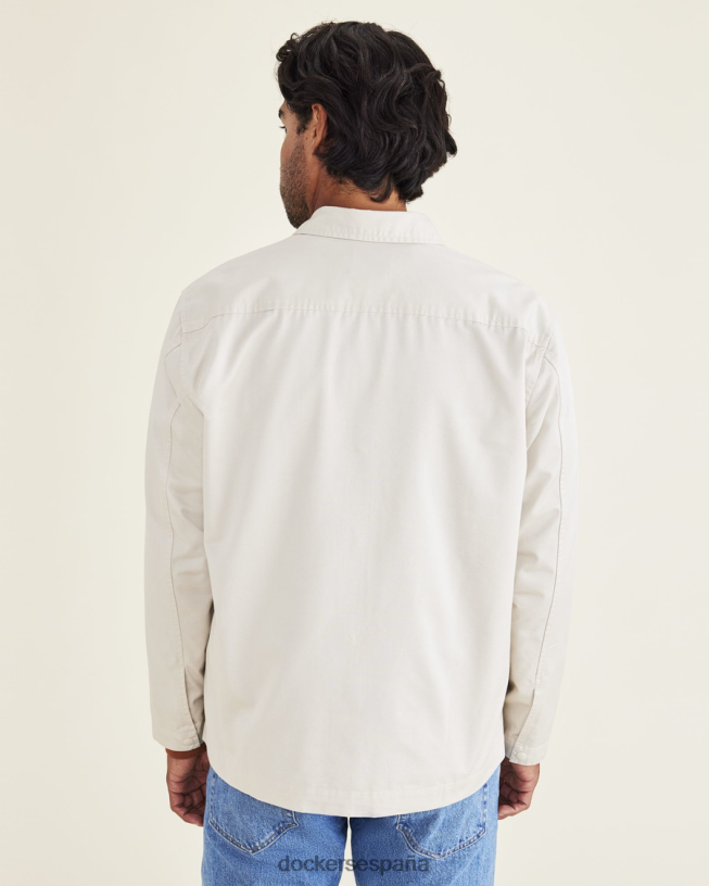 sobrecamisa, corte regular hombres Dockers caqui safari - tostado ropa 8F0406572