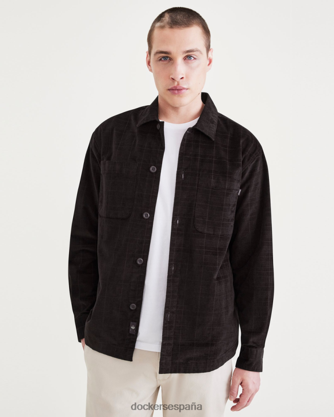 sobrecamisa, corte relajado: edición premium hombres Dockers frijol negro tempo - marrón ropa 8F0406563