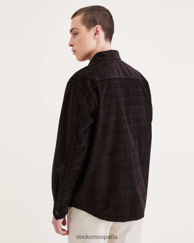 sobrecamisa, corte relajado: edición premium hombres Dockers frijol negro tempo - marrón ropa 8F0406563