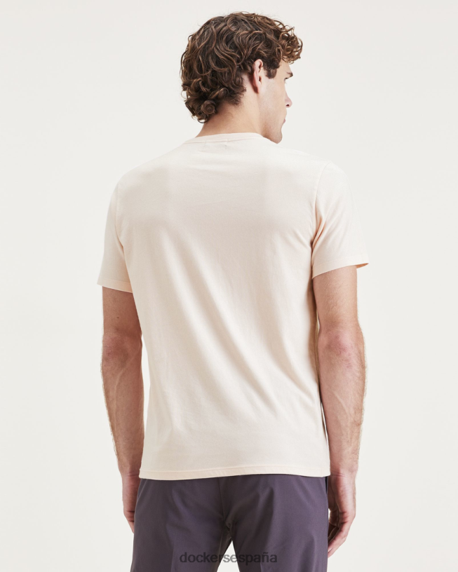 Camiseta con estampado de alas y ancla, corte ajustado hombres Dockers cuarzo rosa - rosa ropa 8F0406511