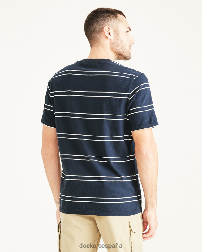 camiseta a rayas, corte regular hombres Dockers blazer azul marino - azul ropa 8F0406830