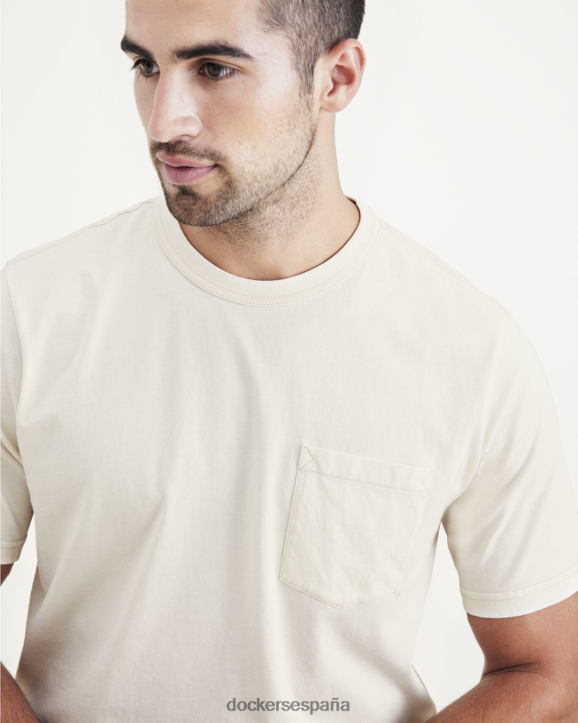 camiseta con bolsillo, ajuste regular hombres Dockers blanco ropa 8F0406799