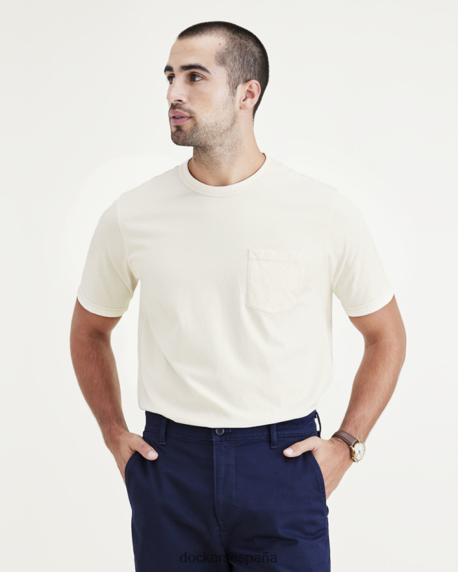 camiseta con bolsillo, ajuste regular hombres Dockers blanco ropa 8F0406799