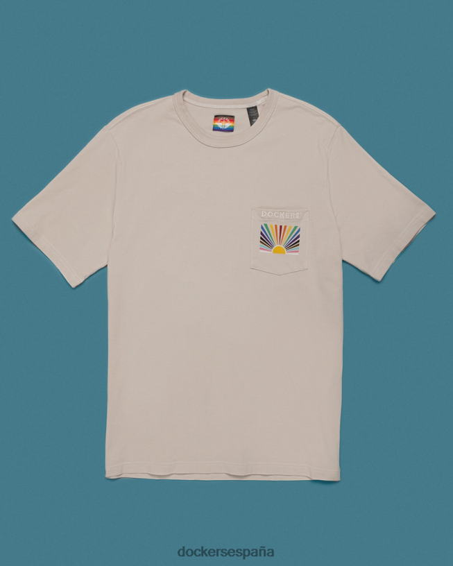 camiseta con bolsillo del orgullo hombres Dockers onda arcoiris ropa 8F0406441