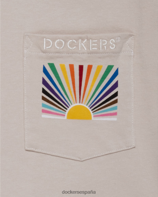 camiseta con bolsillo del orgullo hombres Dockers onda arcoiris ropa 8F0406441