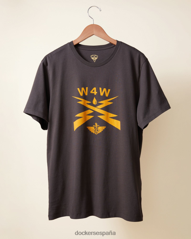 camiseta con estampado de olas para el agua, corte ajustado hombres Dockers helecho y oro - verde ropa 8F0406850