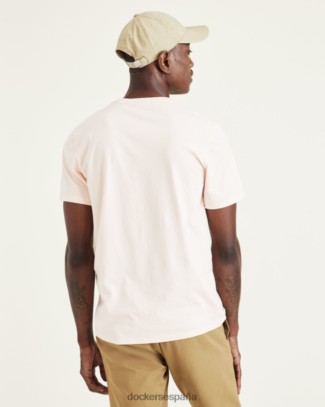 camiseta con estampado de plantilla, corte ajustado hombres Dockers cosecha de oro - bronceado ropa 8F0406186