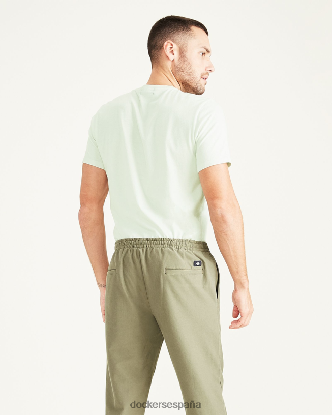 camiseta con estampado de plantilla, corte ajustado hombres Dockers menta helada - verde ropa 8F0406712