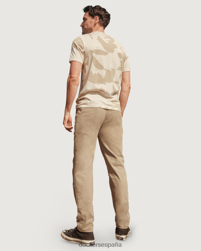 camiseta con estampado de plantilla, corte ajustado hombres Dockers silla de montar - bronceado ropa 8F0406713