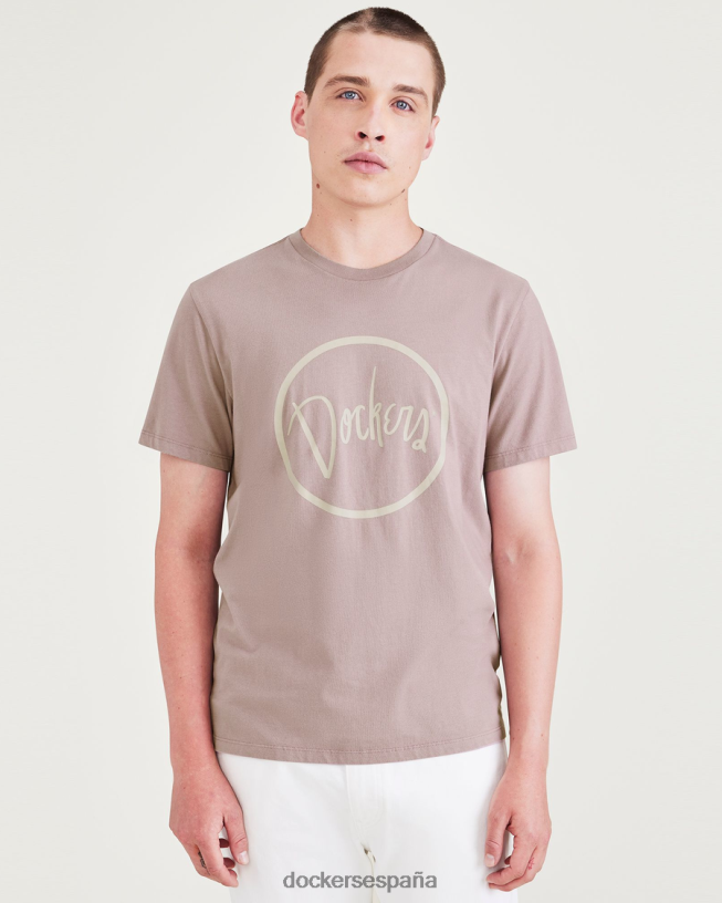 camiseta con estampado gráfico y corte entallado hombres Dockers paloma morada - violeta ropa 8F0406709