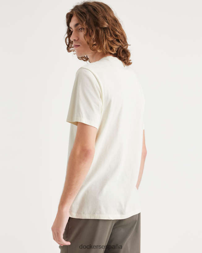 camiseta con gráfico bixby bridge, corte ajustado hombres Dockers garceta - blanca ropa 8F0406160