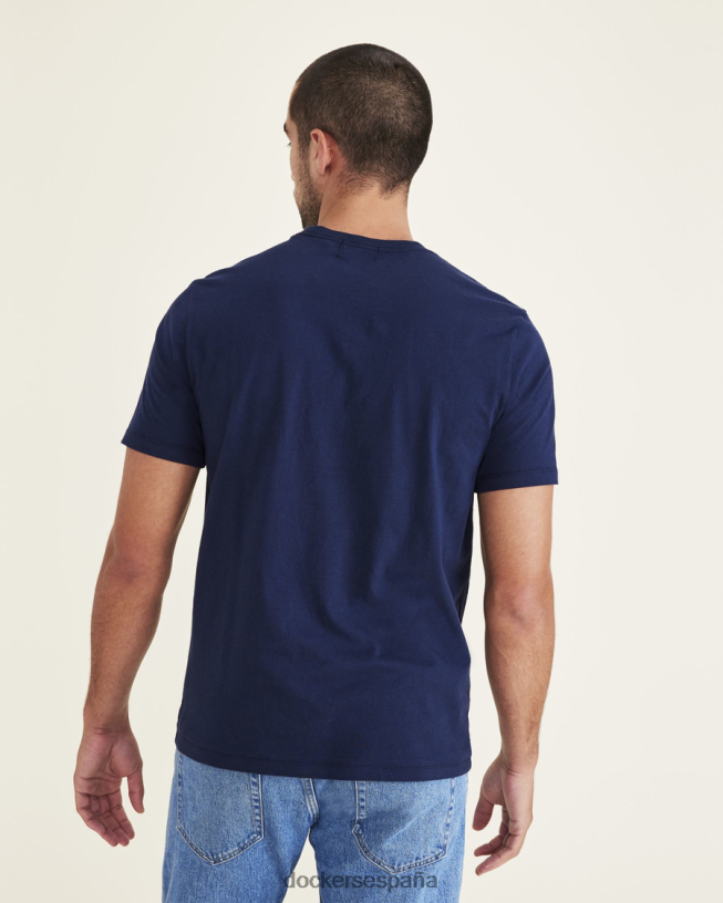 camiseta con gráfico de sol y surf, corte ajustado hombres Dockers Bahía de Navagio - azul ropa 8F0406575