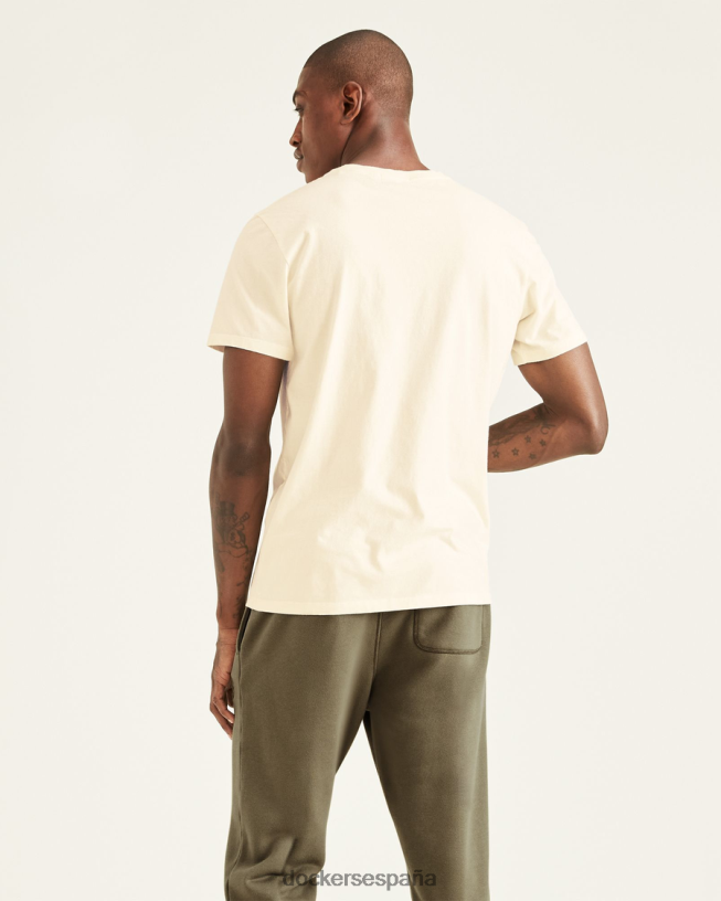 camiseta con gráfico deportivo, corte ajustado hombres Dockers garceta - blanca ropa 8F0406731