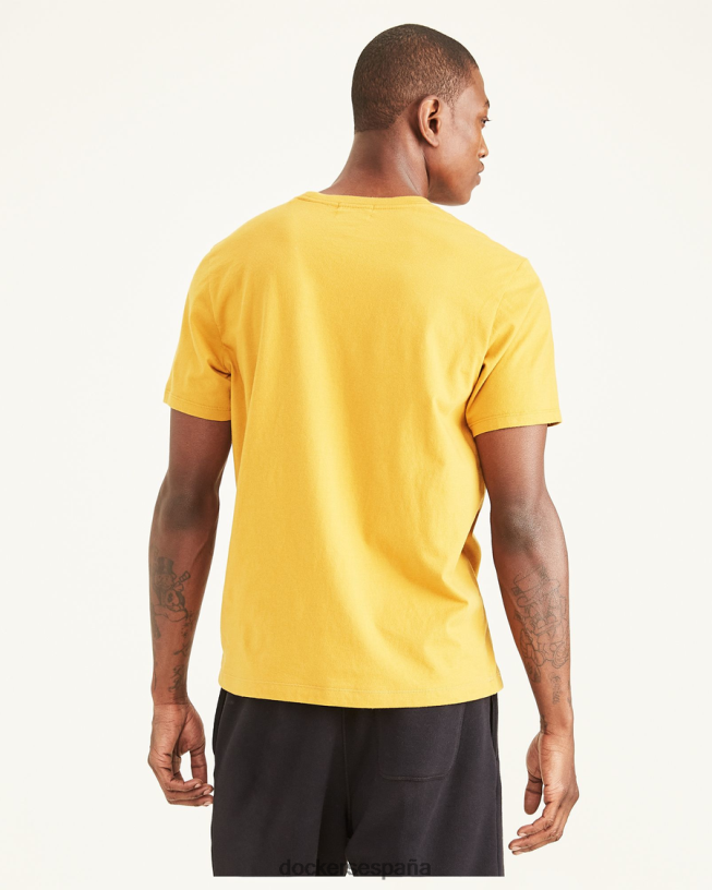 camiseta con gráfico deportivo, corte ajustado hombres Dockers té chai - naranja ropa 8F0406732