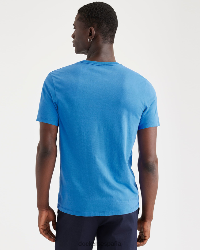 camiseta con gráfico mundial, corte ajustado hombres Dockers rodaja de piña - azul ropa 8F0406135