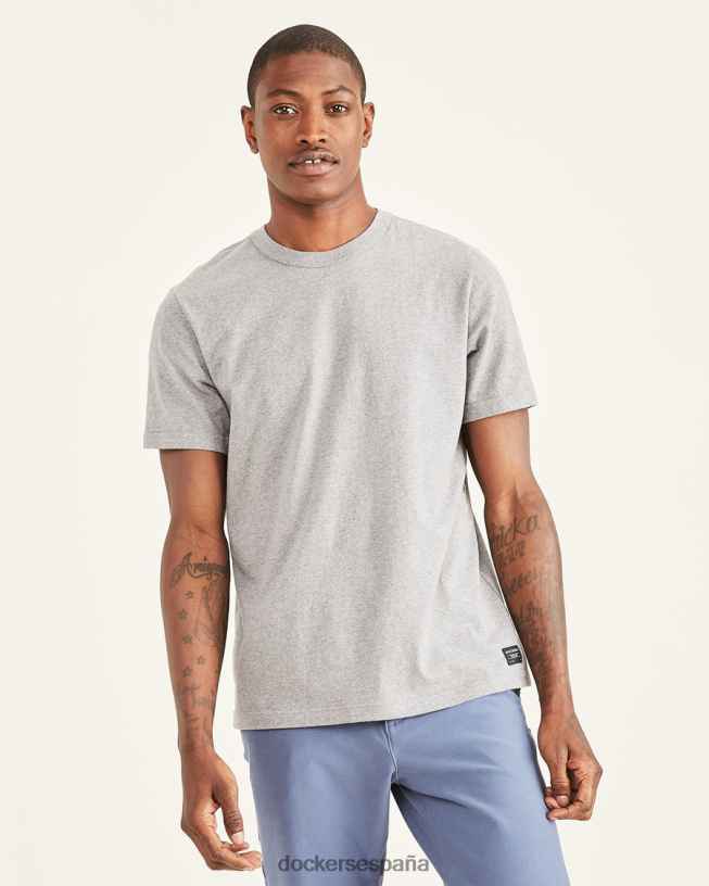 camiseta con icono, corte ajustado hombres Dockers brezo gris ropa 8F0406808