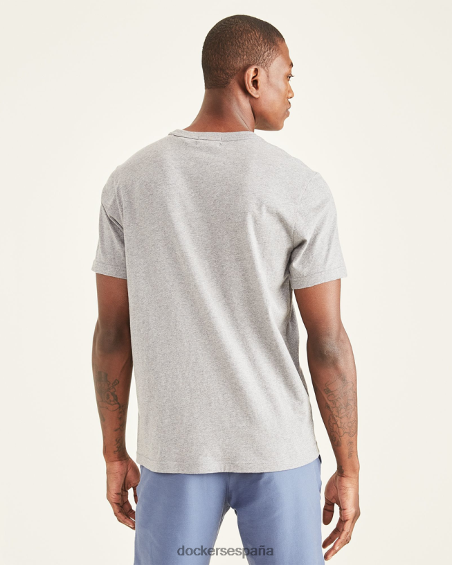 camiseta con icono, corte ajustado hombres Dockers brezo gris ropa 8F0406808