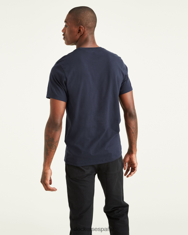 camiseta con logo en el bolsillo de la colección jon rose hombres Dockers blazer azul marino - azul ropa 8F0406414