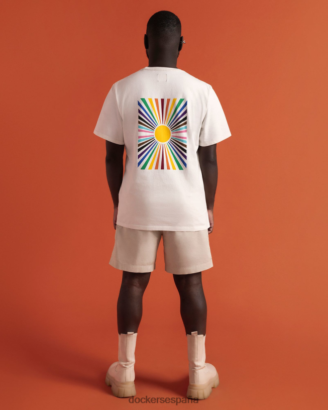 camiseta del orgullo hombres Dockers arcoiris lleno de rayos de sol ropa 8F0406404