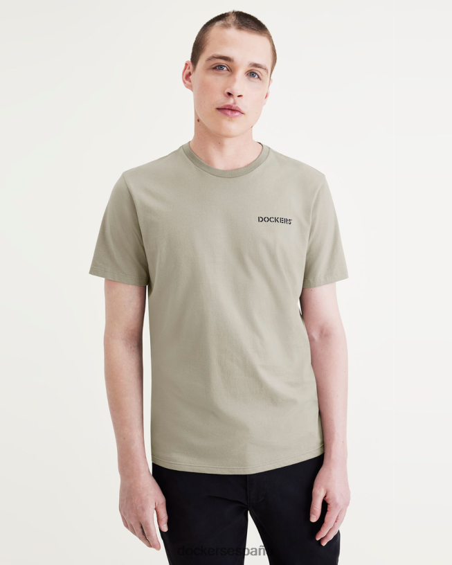 camiseta gráfica, corte ajustado hombres Dockers niebla del bosque - verde ropa 8F0406338