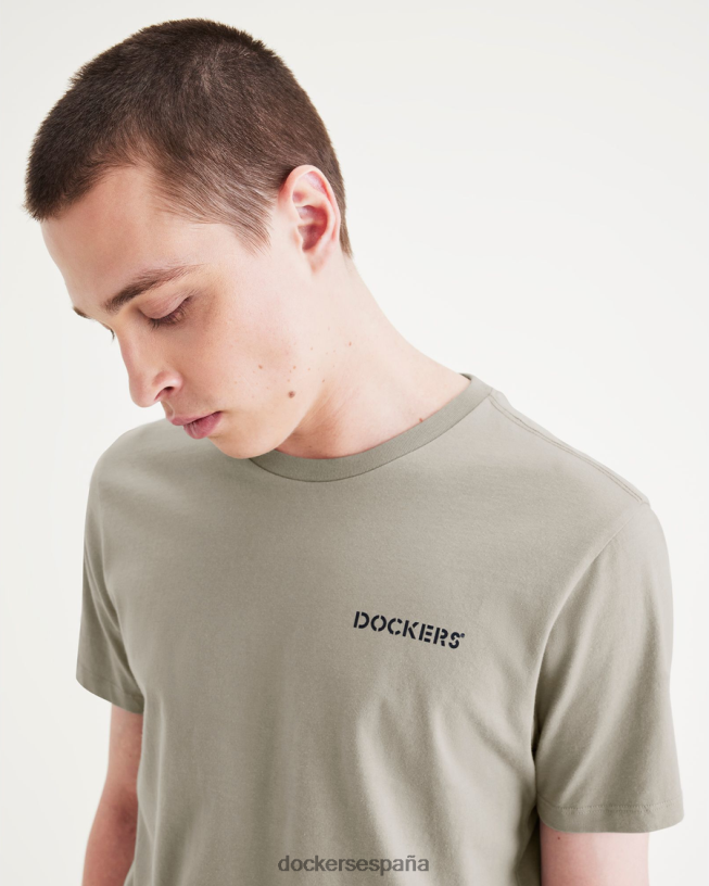 camiseta gráfica, corte ajustado hombres Dockers niebla del bosque - verde ropa 8F0406338