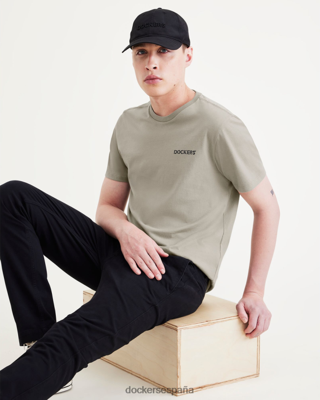 camiseta gráfica, corte ajustado hombres Dockers niebla del bosque - verde ropa 8F0406338
