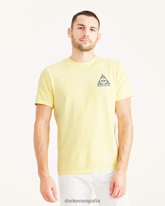 camiseta gráfica, corte ajustado hombres Dockers pera amarilla ropa 8F0406852