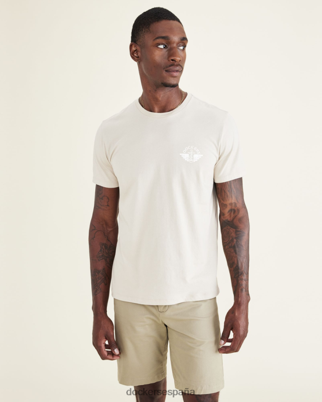 camiseta gráfica (grande y alta) hombres Dockers garceta - blanca ropa 8F0406871