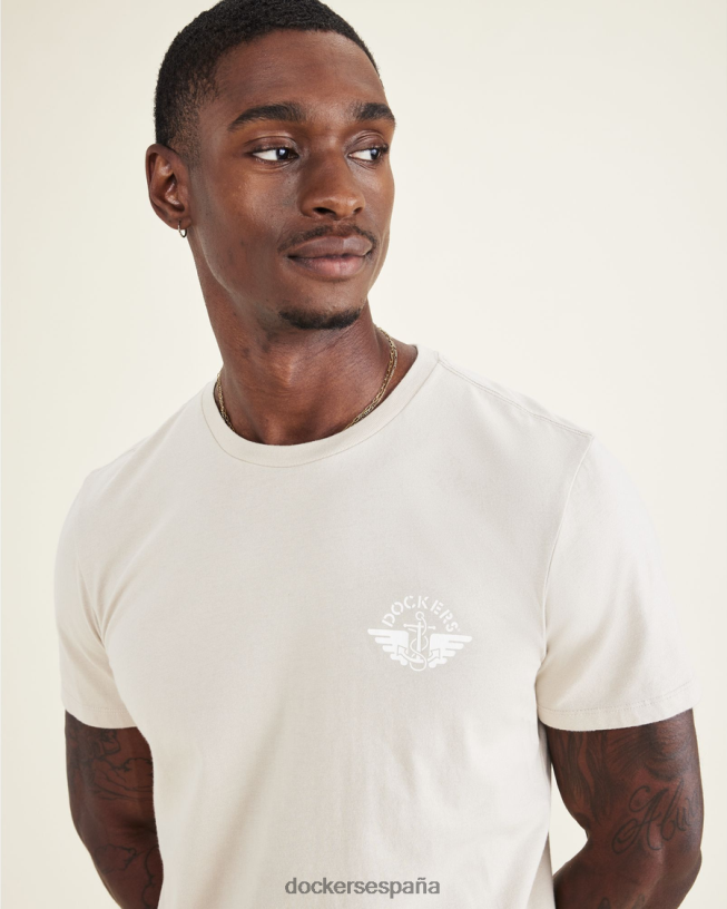 camiseta gráfica (grande y alta) hombres Dockers garceta - blanca ropa 8F0406871