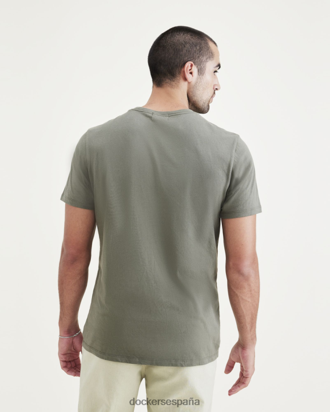camiseta gráfica (grande y alta) hombres Dockers plantilla verde ropa 8F0406868