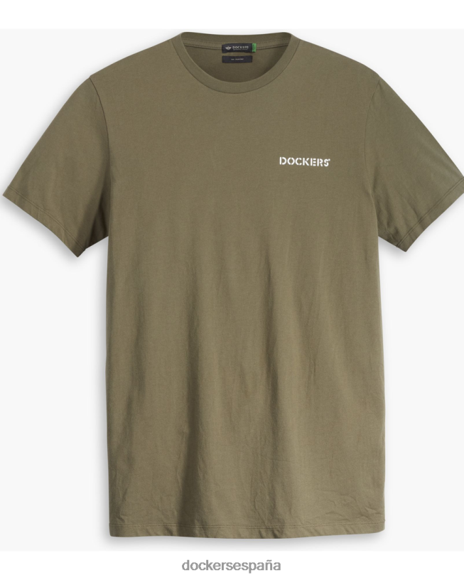 camiseta gráfica (grande y alta) hombres Dockers plantilla verde ropa 8F0406868