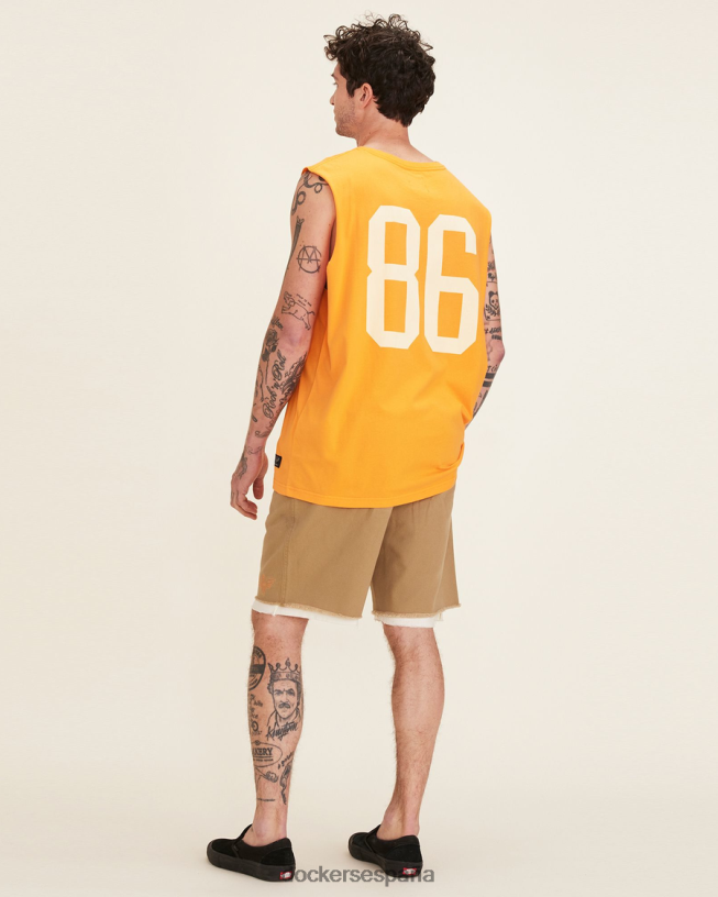 camiseta muscular dandois hombres Dockers cúrcuma - naranja ropa 8F0406333