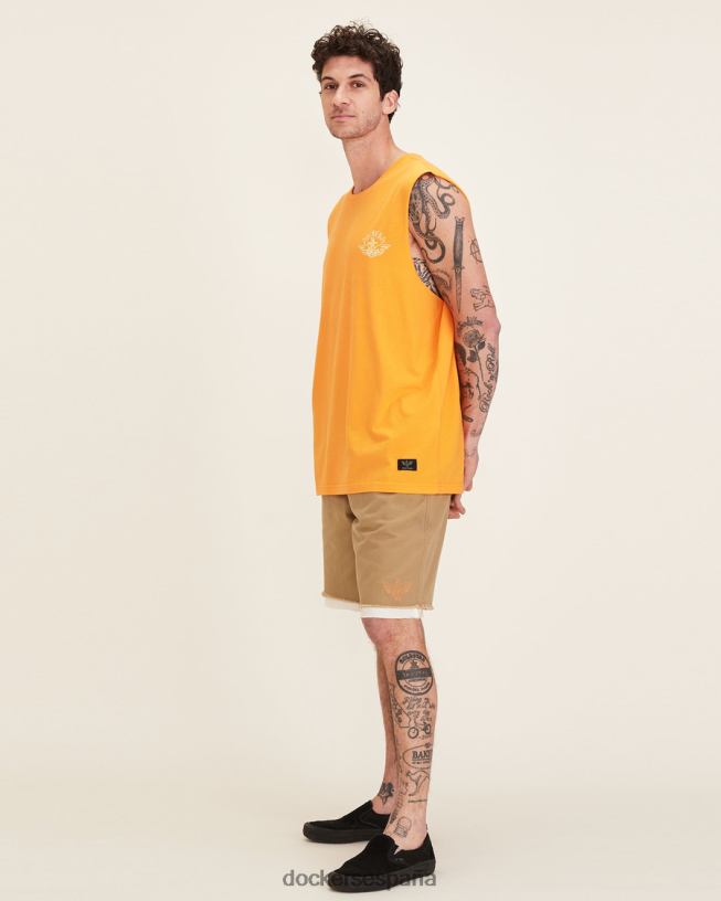 camiseta muscular dandois hombres Dockers cúrcuma - naranja ropa 8F0406333