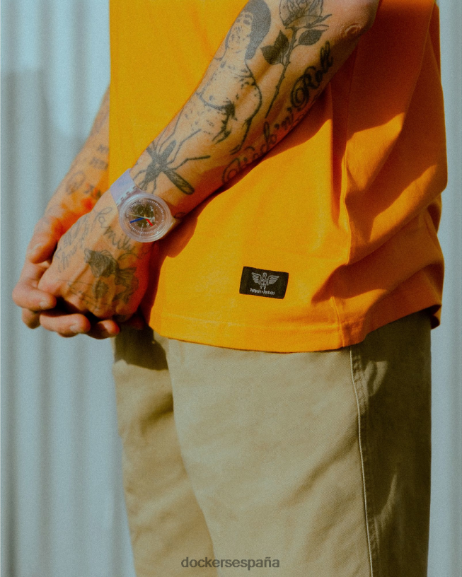 camiseta muscular dandois hombres Dockers cúrcuma - naranja ropa 8F0406333
