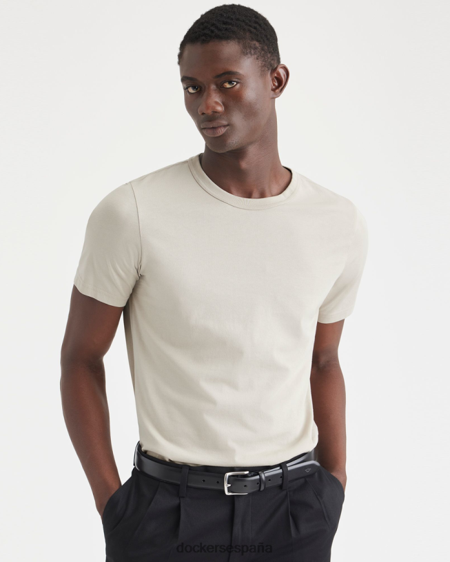 camiseta original, corte ajustado hombres Dockers arena - gris ropa 8F0406179