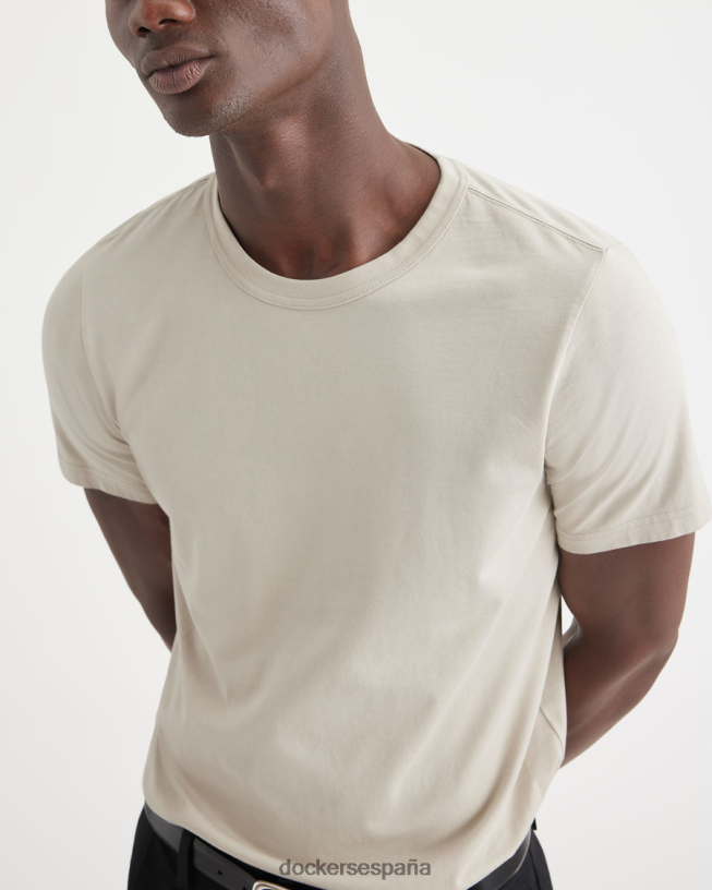 camiseta original, corte ajustado hombres Dockers arena - gris ropa 8F0406179