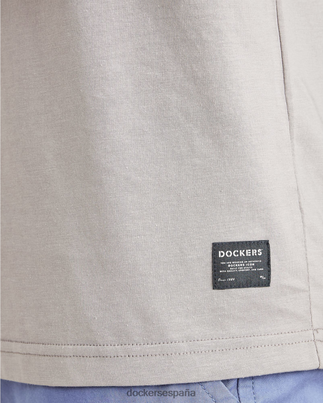 camiseta original, corte ajustado hombres Dockers lámina - gris ropa 8F0406177