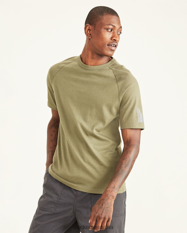 camiseta rec, corte ajustado hombres Dockers camuflaje - verde ropa 8F0406844
