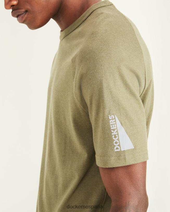 camiseta rec, corte ajustado hombres Dockers camuflaje - verde ropa 8F0406844