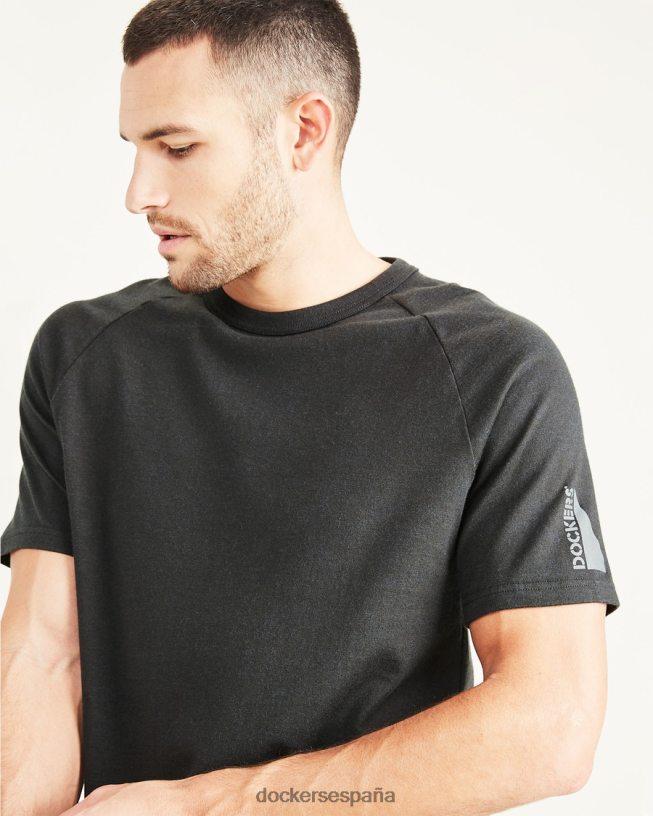 camiseta rec, corte ajustado hombres Dockers pirata negro ropa 8F0406843