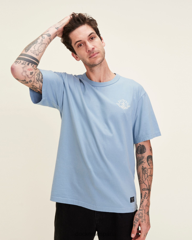 camiseta relacionada dandois hombres Dockers arroyo de montaña - azul ropa 8F0406310