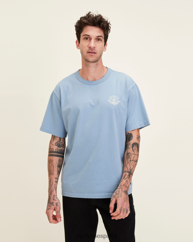 camiseta relacionada dandois hombres Dockers arroyo de montaña - azul ropa 8F0406310