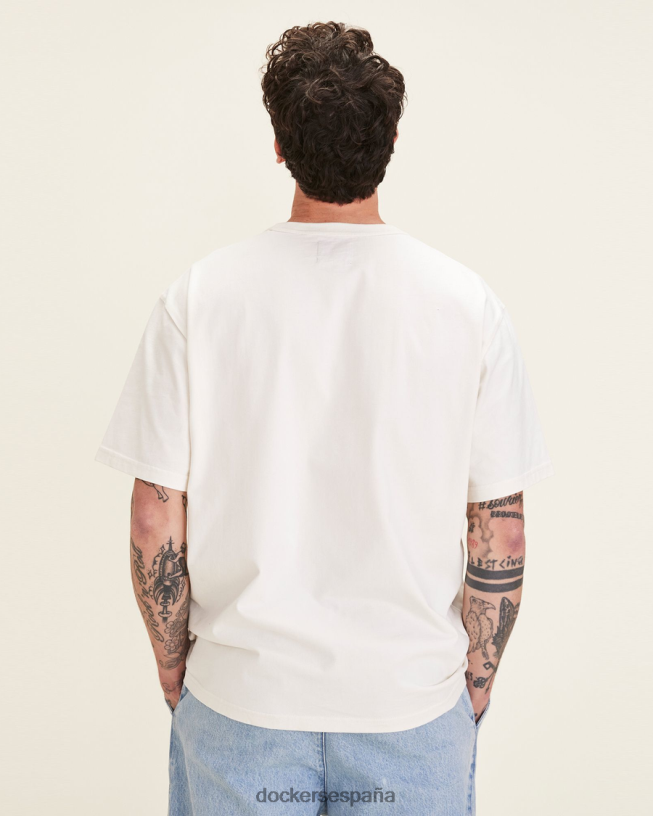 camiseta relacionada dandois hombres Dockers garceta - blanca ropa 8F0406309