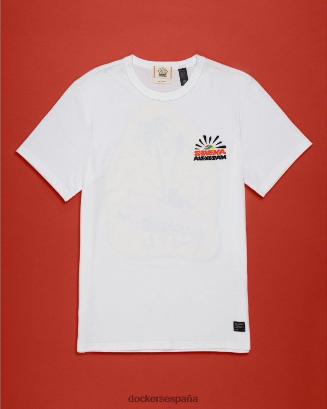 camiseta selema masekela hombres Dockers blanco brillante ropa 8F0406430