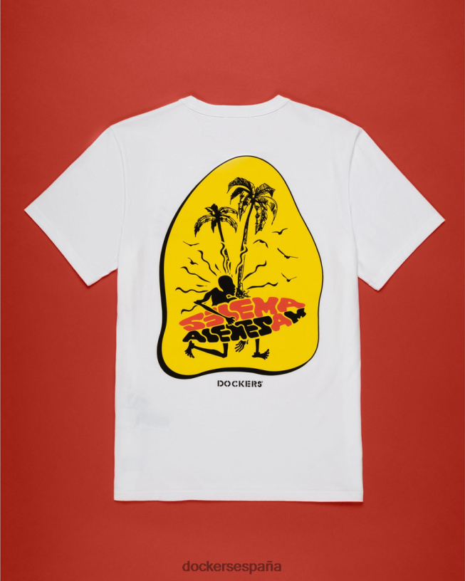 camiseta selema masekela hombres Dockers blanco brillante ropa 8F0406430