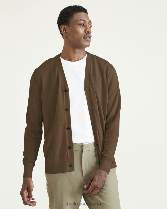 cárdigan, corte regular hombres Dockers túnica de monje - marrón ropa 8F0406770