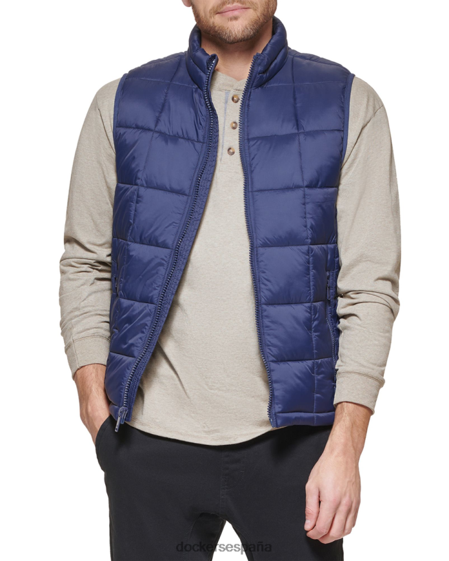 Chaleco acolchado tipo box quilt, corte estándar hombres Dockers Azul marino ropa 8F0406839