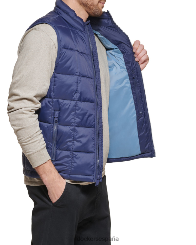 Chaleco acolchado tipo box quilt, corte estándar hombres Dockers Azul marino ropa 8F0406839