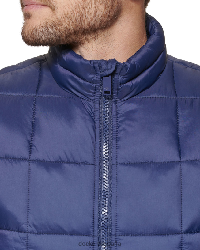 Chaleco acolchado tipo box quilt, corte estándar hombres Dockers Azul marino ropa 8F0406839